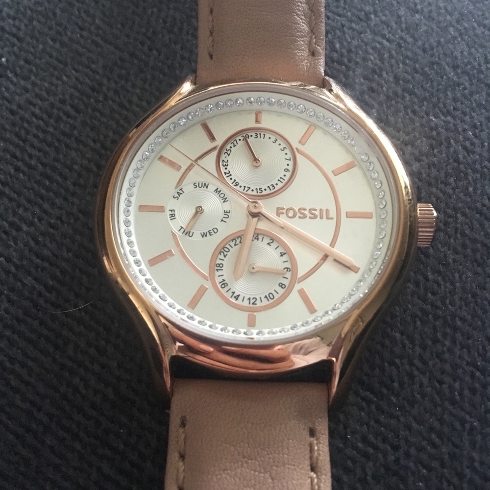 Fossil Adjustable Leather Watch